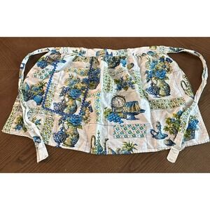 Vintage 1960's Kitchen Scenes‎ Green Blue Apron